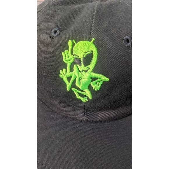 Newsboys Christian Rock Band Adjustable‎ Strapback Dad Hat Cap Vintage 90s Alien - Picture 2 of 5